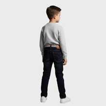 Dark Blue Jeans With Included Belt – Perfect For Boys Full Of Attitude! - Blue - View 2