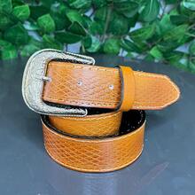 1 Country Belt Genuine Leather Horse Print Or Scale Effect - Tỉ lệ - Xem 4