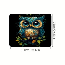 1pc Green Owl Pattern Multifunctional Car Trunk Storage Mat, Simple And Stylish Design, Enhances Interior Space, Compatible With Most Car Models, Christmas Car Decoration - Green Owl - View 3