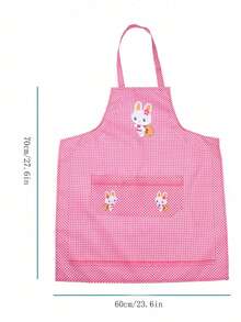 1 sztuka, fartuch do kuchni domowej, wodoodporny i olejoodporny, męski i damski, materiał do pracy, nadruk kreskówkowy, modny pas, damski fartuch kuchenny, fartuch damski, fartuch kuchenny, akcesoria kuchenne.