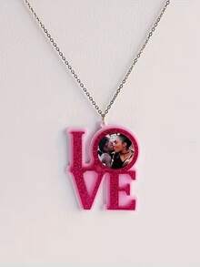 Customized Photo Pendant LOVE, Mother's Day Mother-Daughter Style Round Design, Fashionable Acrylic Custom-Made, Surprise Gift, Suitable For Family And Friends, Christmas, Valentine's Day, Halloween, Anniversary, Birthday Gift - Multicolor - View 6