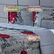 Comforters - Hoa hồng xám - Xem 3