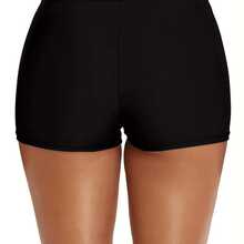 Women's Solid Color High Waist Bikini Bottoms