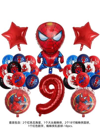 Nya heta säljande serie Avengers superhjälteballonger för barn pojkar födelsedagsfest festdekorationer, fest- och festtillbehör, dekorativa ballonger