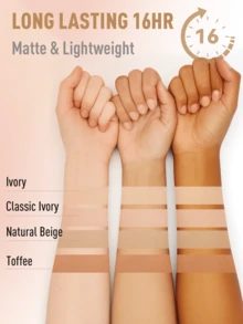 FV哑光防水粉底液 - 持久妆效，中高遮瑕，控油轻盈配方，防水遮瑕膏，全效遮瑕粉底液，专业妆前乳，适合混合性/油性肌肤，30克 - 滋養經典象牙色 - 查看 8