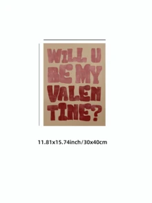1 Tranh treo tường chủ đề Ngày Valentine cổ điển không khung, tranh in chữ kiểu retro lãng mạn, poster theo phong cách thư tình, thích hợp trang trí phòng ngủ, quà tặng cặp đôi, đồ dùng ký túc xá, trang trí nhà cửa thẩm mỹ, poster vui nhộn. - Nhiều màu - Xem 12