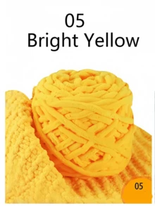 1/3pcs Chunky Chenille Yarn For Knitting, 1 Ply Jumbo Ice Yarn Bulk 100g Skeins, Soft DIY Crochet Thread For Blankets, Slippers, Hats, Scarves Handmade Craft Supplies Christmas Gift - Multicolor - View 45