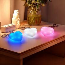 Heart-Shaped Handbag Light, Mini Sensor LED Handbag Light With Auto On/Off, Rechargeable Travel Accessory Night Light For Backpacks, Shoulder Bags, Crossbody Bags, Handbags - White - View 10