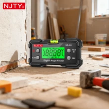 NJTY 数字量角器、数字角度计、背光液晶角度仪、水平仪、磁性底座迷你倾角仪