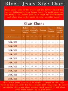 Men's Wash Denim Jeans - Baggy Fit, Casual Streetwear Essential,Trending Denim Jacket - Oversized Style - Relaxed Fit, All - Season Layering - Loose, Vintage - Inspired Streetwear.Christmas Gifts For My Husband & Father Vaqueros Para Hombre - (30L) Metallic Black - 查看 7