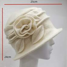 Women Fedora Hat - Cà phê nâu - Xem 4