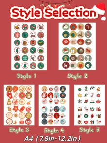 1pc (3.9in-5.9in)/ 1pc A4 (7.8in-12.2in) Christmas Advent Calendar Number Stickers,1-24 Christmas Countdown Calendar Stickers,Christmas 1-24 Number Stickers,Xmas Countdown Calendar Stickers DIY,Christmas Countdown Office & School Supplies Party Gift Seal Sticker,Scrapbook Supplies,Halloween Decor,Teacher Accessories,School Supplies