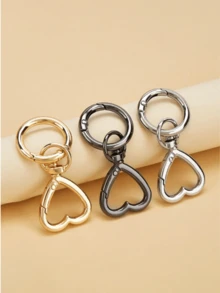 2pcs Fashionable Accessories For Women: Bag Charms, Round Keychains, Heart-Shaped Keychains,And A Bag Hook, Car Keychain, Diy Keychain,Carabiner, Metal Spring O-Ring Buckles, Circular Snap Hooks, Keychain Rings, Openable Clasps For Bag Accessories & Diy Hardware Crafts, Multi-Use Attachments,A Must-Have For Craft Enthusiasts,Birthday Gifts, Valentine's Day Gifts, Holiday Gifts (Multiple Styles And Colors Available)