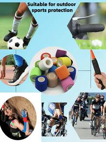 3pcs Self-Adhesive Elastic Bands, Sports Stretch Tape For Wrist & Ankle Protection, Finger Anti-Slip