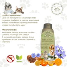 Shampoo Orgánico para mascotas 300 Ml (Champú) Deja pelo suave y limpio - EQUILIBRA GLÁNDULAS SEBÁCEAS - Ver 5