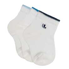 LUPO Kit 6 Pares de Meia Bebê Infantil Lupo Original Menino Menina Baby - Branco Azul - Visão 5