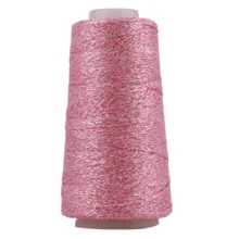 1pc 50g Gold & Silver Metallic Hollow Yarn, DIY Hand Knitting For Bags, Hats, Textiles, Shiny Rope - Multicolor - View 9