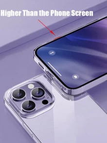 Transparent Phone Case, Compatible With IPhone 16/16e/11/12/13/14/15 Pro Max Plus, Soft TPU Silicone Material, Also Compatible With IPhone XS Max/XR/8/7 Plus/6/6s Plus/SE2/13 Mini/12 Mini, Clear Back Cover - Clear - View 4