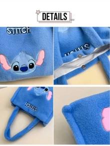 史迪奇毛绒单肩包：可爱卡通人物设计，柔软优质毛绒面料，内部空间宽敞，肩带舒适，结构坚固耐用，适合日常使用，是休闲外出和购物的理想手提包，适合所有年龄段的百搭配饰，是送给爱人和时尚人士的贴心礼物。 - 毛絨單間包 - 查看 6