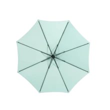 Outdoor Parasol, Stand And Base - Light Green + Steel + Garden & Outdoor - View 3