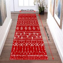 Christmas Snowflake Pattern Carpet - Thickened, Washable, Suitable For Living Room, Bedroom, Office, Etc. - Anti-Slip, Geometric Pattern, Christmas Decor - Multicolor - View 14