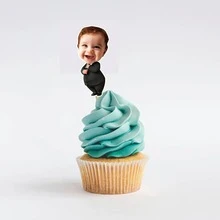 Boss Baby Cupcake Toppers - Personalized Face Designs, Create Fun Party Decorations, Customized Cake Decorations, Face Cupcakes, 1st Birthday, Birthday Decor, Printable Cake Toppers, Party Decorations, Birthday Party, Editable Cake Decorations, Baby Face Cake Toppers, Kids Party, Cupcake Decorations, Boss Baby, Boss Baby Cake Decorations - Baby Boss Cake Topper - View 7