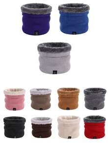 Stylish And Warm Knitted Thermal Lined Neck Warmer, Pullover Style. Features A Knitted Outer Layer And Thermal Lined For Superior Warmth And Insulation. Simple Solid Color Design With Subtle Brand Logo Details. A Cozy And Warm Item Suitable For Everyday Commuting, Outdoor Activities, And More In Autumn And Winter.