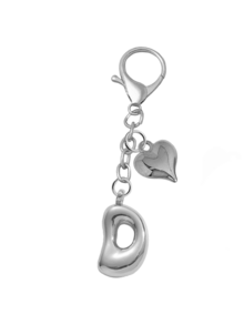 泡泡吊坠，可爱圆形设计，字母A-Z，银色心形吊坠，多功能，可挂在包包/背包/项链上，生日/情人节礼物，钥匙扣/车饰，闪亮合金/不锈钢材质，完美契合女性，个性日常佩戴，时尚礼物，生日/周年纪念礼物，百搭日常配饰，生日礼物，情人节礼物，新年礼物，周年纪念礼物，圣诞节礼物 - 彩色 - 查看 22