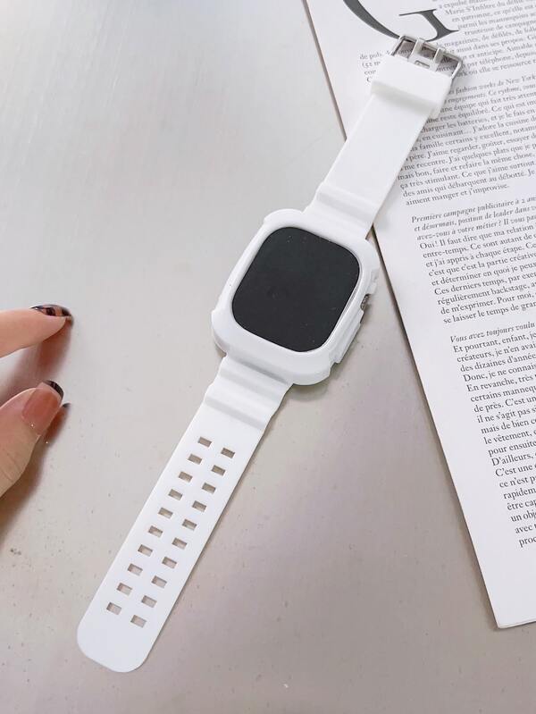 1pc Glacier Dual-Buckle Watch Band, Compatible With 38/40/41/42/44/45/49mm Ultra/SE/8/7/6/5/4/3/2/1