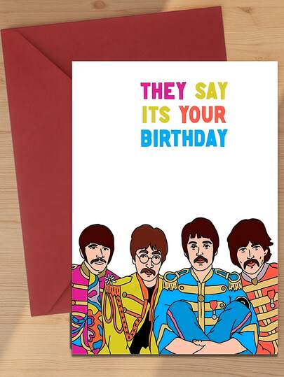 A Set: They Say Its Your Birthday [Customer Favorite] Humorous And Creative Birthday Card (With Envelope) - The Perfect Gift For Friends And Family, Also Great For Everyday Office Use