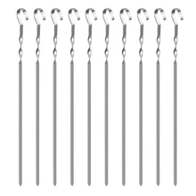 10件套不锈钢烧烤配件套装，便携实用，包含烧烤工具和餐具，配有收纳袋，适合户外烧烤、露营和后院用餐，是理想的父亲节烧烤礼物。