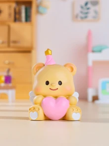 صندوق دب الزبدة الأعمى، ستة تصاميم لطيفة فريدة (تحمل قلبًا، تحمل دونات وأكثر)، قطيفة ناعمة مع خدود وردية وابتسامات لطيفة، مصنوعة من قطيفة متينة وتفاصيل معقدة، مثالية للنساء والفتيات اللواتي يعشقن دب الزبدة، رائعة لتزيين الحقيبة أو المفاتيح أو الهدايا - أضف لمسة ساحرة من دب الزبدة إلى حياتك اليومية