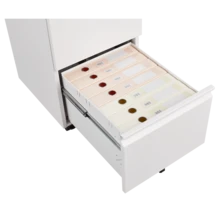 2-Drawer Lockable Filing Cabinet, Under-Desk Metal Rolling File Cabinet Fits Letter/Legal/A4 Size For Home Office, Mobile Filing Cabinet, Assembly Required, Black