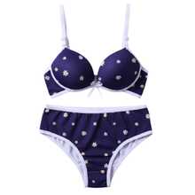 Set Of 5 Bra And Panty Sets For Girls/Teens, Printed, With Padded Cups - Nhiều màu - Xem 4