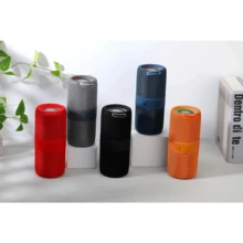 T&G 10W Bocina Bluetooth portátil, Altavoz portátil inalámbrico de 1200 mAh, mini y práctico, RGB, ideal para DJ, apto para uso en exteriores, con correa de transporte, TWS, USB, AUX. - Azul - Ver 6