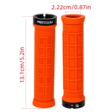 مقابض مقبض دراجة جبلية MOTSUV، أكمام مقبض مقاومة للانزلاق وماصة للصدمات، ملحقات قبضة قفل من السيليكون TPE