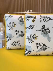 Gold Fitted Sheet Set In 100% Cotton Jersey Knit - Auren - View 2