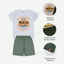 Boys' Spring And Summer Outfit Set - Stylish Boys' Clothing - Blocoirinho - 白色 - 查看 5
