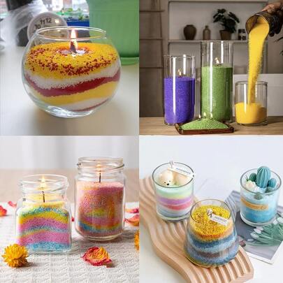 1 Paquete de Suministros para Hacer Velas Hechas a Mano, Kit de Manualidades de Velas DIY, para Bodas, Día de San Valentín, Propuestas, Velas de Año Nuevo, Creación de Ambientación, Velas Flotantes