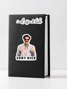 Hình dán phim Borat "Rất tuyệt!", chất lượng cao. Sản xuất tại Mỹ. Hoàn hảo cho máy tính xách tay, bình nước, ô tô, thuyền và hầu hết các vật dụng khác. - Nhiều màu - Xem 7