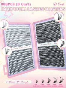 Bộ 660/800 sợi mi giả, độ cong D, bao gồm keo dán và chất làm kín, nhíp và cọ tán phấn mắt. Dung lượng lớn, phù hợp cho người mới bắt đầu, chuyên gia và người tự làm. Bộ mi giả dạng sợi, dễ sử dụng tại nhà, tạo ra những sợi mi riêng lẻ dày, mềm mại và tự nhiên. - màu đen - Xem 17