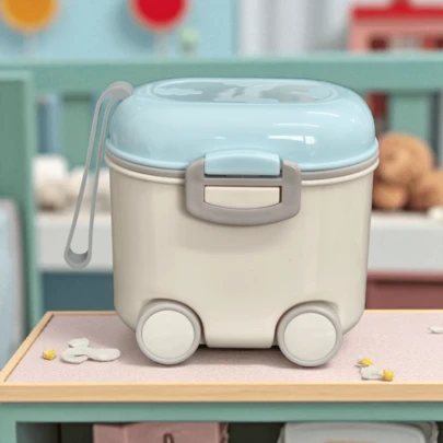 Porta Leite Em Pó Bebê Passeio Viagem Com Dosador Nivelador 400ML