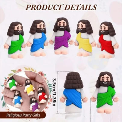 30 búp bê mini hình Chúa Jesus yêu bạn - Có nhiều số lượng, Thích hợp làm nhân trứng Phục sinh và quà tặng tiệc trường Chúa nhật, quà tặng tiệc trường Chúa nhật trốn tìm cho mùa thu/thu/đông, trang trí, khắc, phong cách, thời trang, đầy màu sắc, cổ điển, dễ thương, thu gọn, dễ thương, tùy chỉnh, độc đáo, tùy chỉnh, thú cưng cá nhân hóa cho ngày kỷ niệm, sinh nhật, không khí kỳ nghỉ