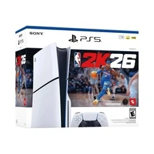 PlayStation PS 5 Console - NBA 2K26 Bundle - Includes DualSense Wireless Controller - Disc Edition, Perfect For Christmas Gifts - 查看 6