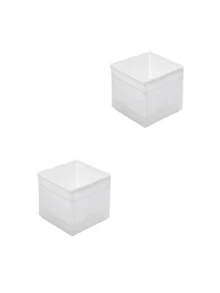 Multi-Piece Set Of Solid Color Oxford Cloth Washable Lidless Storage Boxes, Suitable For Storing Cosmetics, Underwear, Toilet Paper, Desktop Clutter, Small-Sized Items Like Lipstick, Decorating Room, Bedroom, Wardrobe, Living Room Remote Controls, Keeping Clutter Organized With Different Sizes For Various Organizing Needs