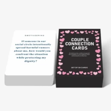 1 Box Romantic Couple Card Game, Adult Fun Conversation Starters, Inexpensive Toy, Mini Plush Gift, Ice Breaker & Relationship Building Tool, Durable Cards For Game Nights, Dates, Holidays, Birthdays, Anniversaries - Perfect Gift For Boyfriend, Girlfriend, Wife, Husband, Friends