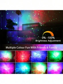 Astronaut Starry Sky Projector, Galaxy Night Lamp For Bedroom Star Projector With Remote Control, Bright Led Lamp Aesthetic Nebula Ambient Lighting For Gaming Room, Home Theater, Ceiling, Party Decor And Christmas Gift - Các phi hành gia da trắng ôm các vì sao - Xem 5
