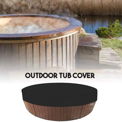 Round Pool Cover, Solar Tarpaulin For Pool, Protective Cover For Hot Tub, Waterproof And Weatherproof, 190T For Outdoor, Spa, Bathtub, 200 X 30 Cm (200 Cm)