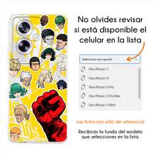 Funda Compatible con Oppo One Ponch Nam Asociasión de Heróes Estilo Stickers Anime Saytama Protector Carcasa Anticaídas a Prueba De Golpes TPU. - transparente - Ver 5