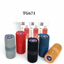 T&G 10W Bocina Bluetooth portátil, Altavoz portátil inalámbrico de 1200 mAh, mini y práctico, RGB, ideal para DJ, apto para uso en exteriores, con correa de transporte, TWS, USB, AUX. - Azul - Ver 11